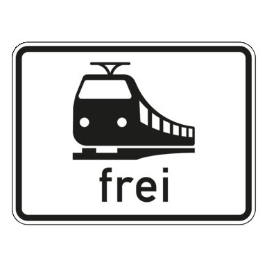 Verkehrszeichen VZ 1024-15 | Schienenbahnen frei