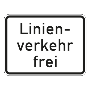 Verkehrszeichen VZ 1026-32 | Linienverkehr frei