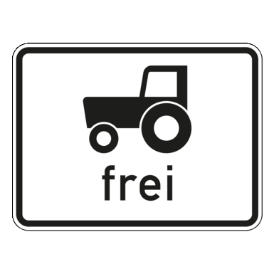 Verkehrszeichen VZ 1024-17 | Kraftfahrzeuge und Züge, die nicht schneller als 25 km/h fahren können oder dürfen, frei