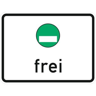 Verkehrszeichen VZ 1031-52 | Freistellung vom Verkehrsverbot nach § 40 Absatz 1 des Bundes-Immissionsgesetzes Grüne Plakette frei