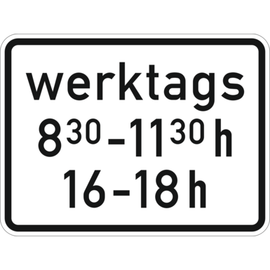 Verkehrszeichen VZ 1042-32 | zeitliche Beschränkung