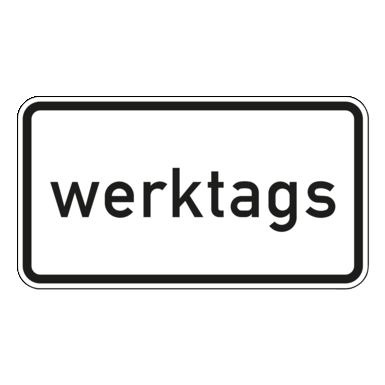 Verkehrszeichen VZ 1042-30 | zeitliche Beschränkung