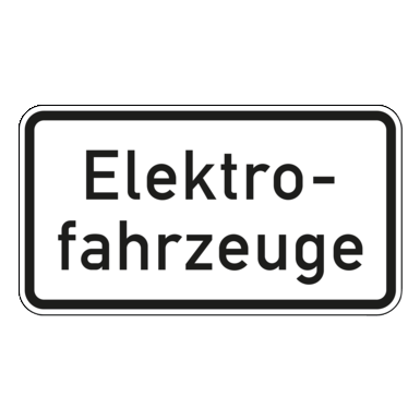 Verkehrszeichen VZ 1050-33 | Elektrofahrzeuge