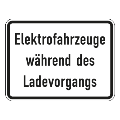 Verkehrszeichen VZ 1050-32 | Elektrofahrzeuge während des Ladevorgangs