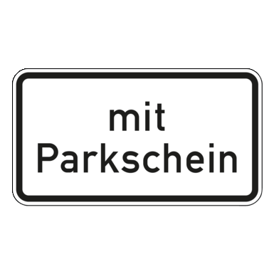 Verkehrszeichen VZ 1053-31 | mit Parkschein