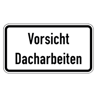 Zeichen Z 2002 | Vorsicht Dacharbeiten