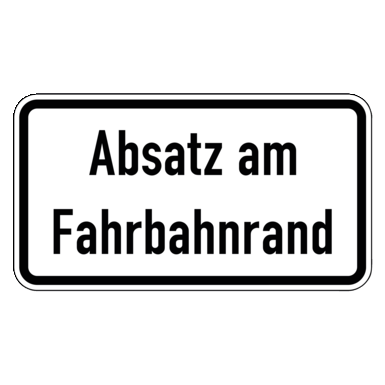 Zeichen Z 2007 | Absatz am Fahrbahnrand
