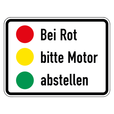 Zeichen Z 2013 | Bei Rot bitte Motor abstellen 