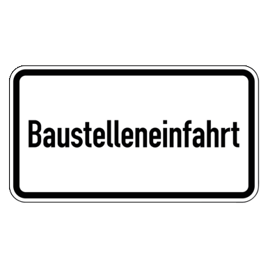 Zeichen Z 2016 | Baustelleneinfahrt