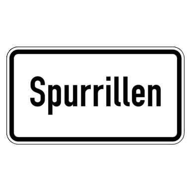Zeichen Z 2019 | Spurrillen