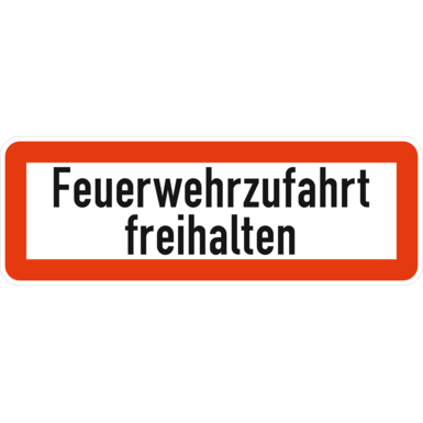 Zeichen Z 2028 | Feuerwehrzufahrt freihalten