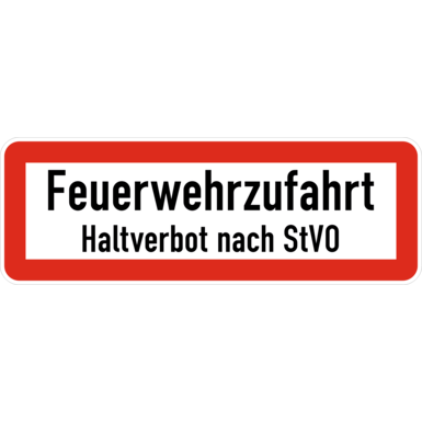 Zeichen Z 2028HV | Feuerwehrzufahrt Haltverbot nach STVO 
