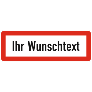 Zeichen Z 2028SS | Sonderschild mit Wunschtext