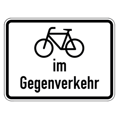 Zeichen Z 2021 | Radfahrer im Gegenverkehr