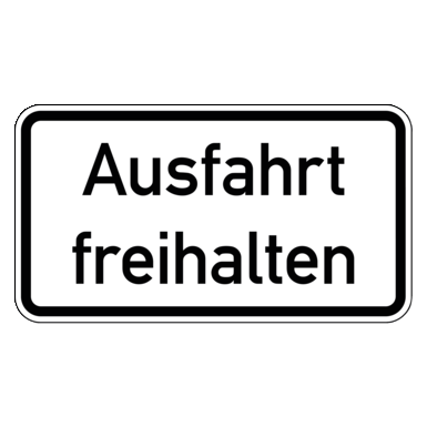 Zeichen Z 2026 | Ausfahrt freihalten