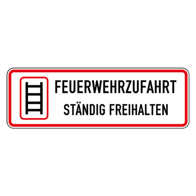 Zeichen Z 2031 | Feuerwehrzufahrt ständig freihalten 