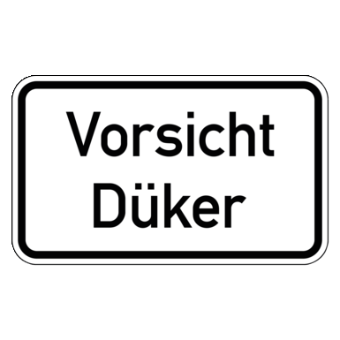 Zeichen Z 2035 | Vorsicht Düker