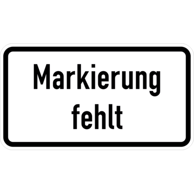 Zeichen Z 2065 | Markierung fehlt