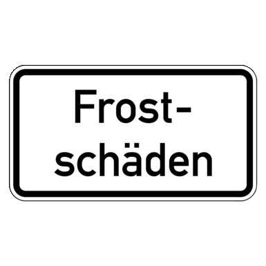 Zeichen Z 2062 | Frostschäden