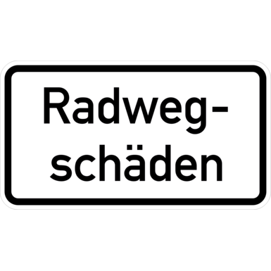 Zeichen Z 2073 | Radwegschäden