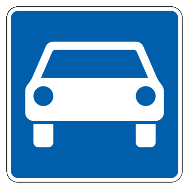 Verkehrszeichen VZ 331.1 | Kraftfahrstraße