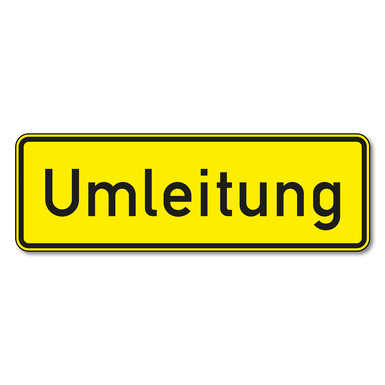 Verkehrszeichen VZ 457.1 | Umleitungsankündigung