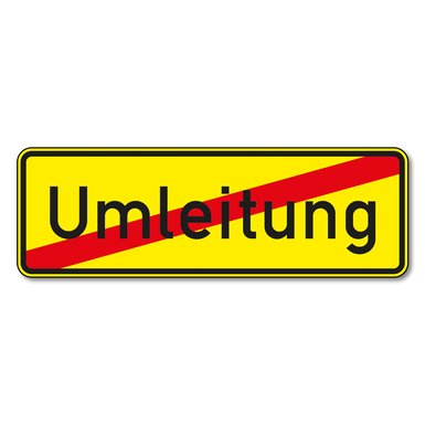 Verkehrszeichen VZ 457.2 | Ende der Umleitung