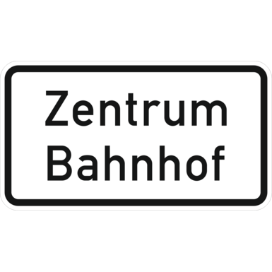 Zusatzzeichen mit Wunschtext / Symbol | Rechteck | Grund weiß mit schwarzem Rand | 330x600 mm | Alform | RA1/A