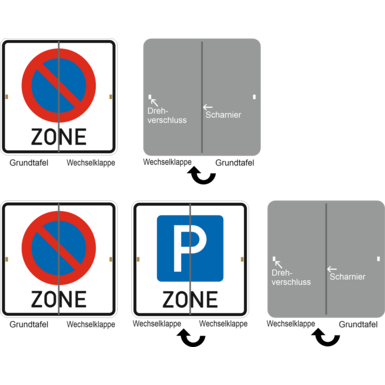 Klappschild Typ KBV