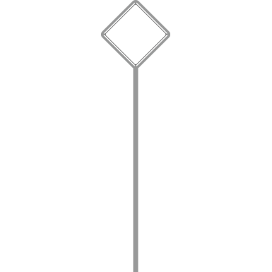 Einbeinige Rohrrahmen für quadratische Verkehrszeichen, E36 - E37