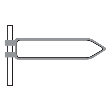 Fahnenrohrrahmen FS811/1 | für Pfeilwegweiser 250x1000 mm