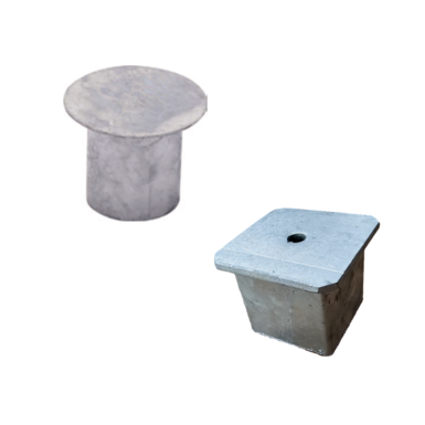 Abdeckkappe für Bodenhülse | Absperrpfosten | Zubehör für ø 60, ø 76 oder 70 x 70 mm