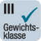 Entspricht der Gewichtsklasse 3 für Leitkegel